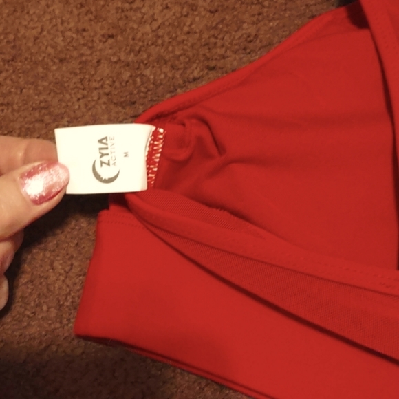 "Zyia Active"  Matching Sport bra  + leggings. Size M. bra. Size 6-8 leggings. - Picture 4 of 13